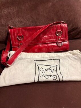 Cynthia Rowley Red Leather Shoulder Bag